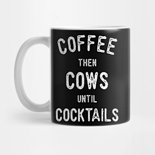 Coffee then Cows Mug